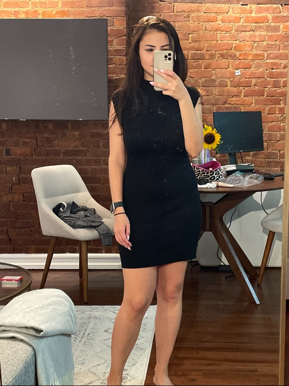 Abercrombie & Fitch Black Sleeveless Mini Dress
